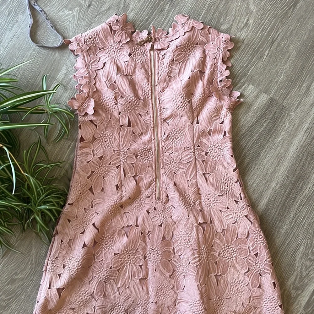 SOLD Chicwish Pink Lace Dress, Size L - Picture 8 of 10